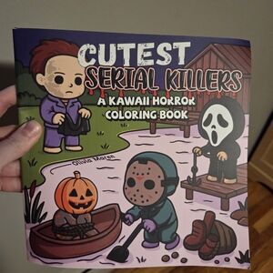 Olivia M Cutest Serial Killers Coloring Book - Purple and Black
